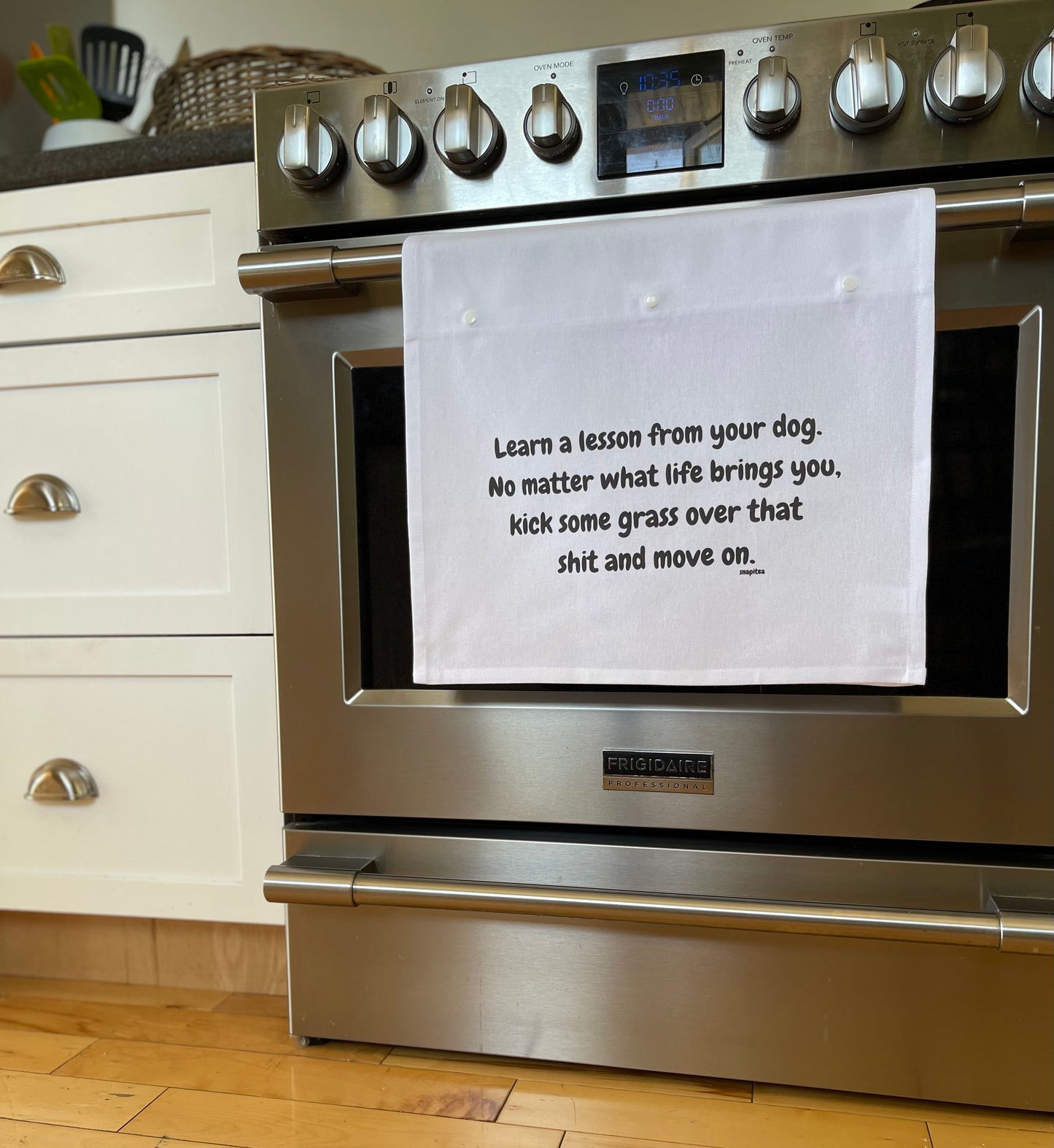 Learn a lesson from your dog. No matter what life brings you, kick some grass over that shit and move on.