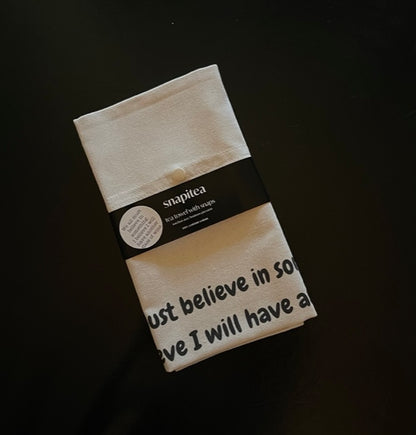We all must believe in something. I believe I will have another glass of wine.